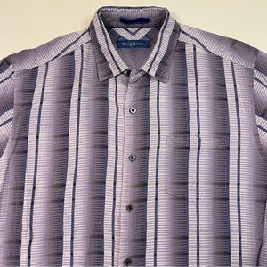 Tommy Bahama Mens 100% Silk Long Sleeve Casual Button Down Size Large